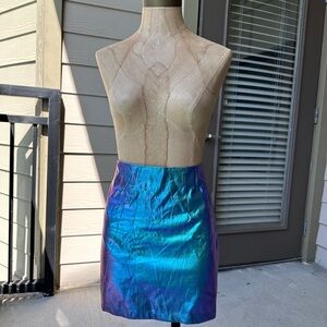 Iridescent Blue Skirt